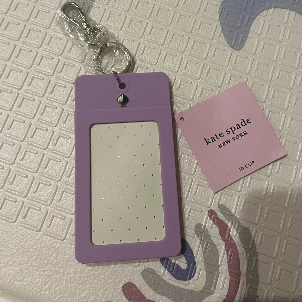 kate spade Lavender ID Clip